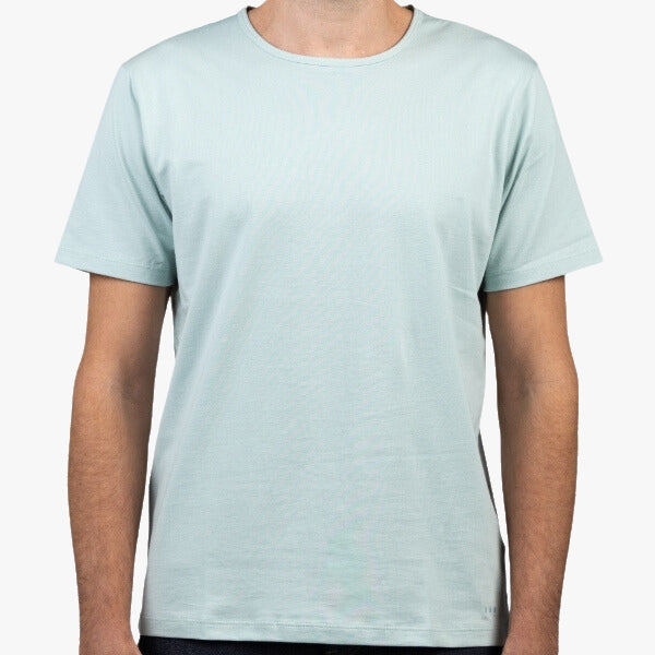 Light Green Short Sleeve Classic Crew T-Shirt 100% Peruvian Pima Cotton