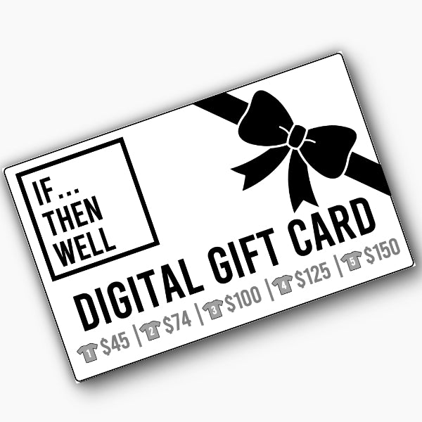 Digital Gift Card Available in 5 Denominations that Equal Cost of T-Shirt Shipped Anywhere in the United States