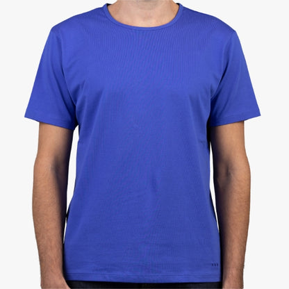 Men's Blue T-Shirt Short Sleeve