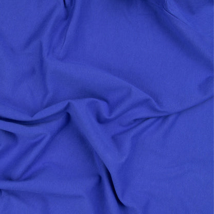 Men's Blue T-Shirt Short Sleeve Fabric Close-up