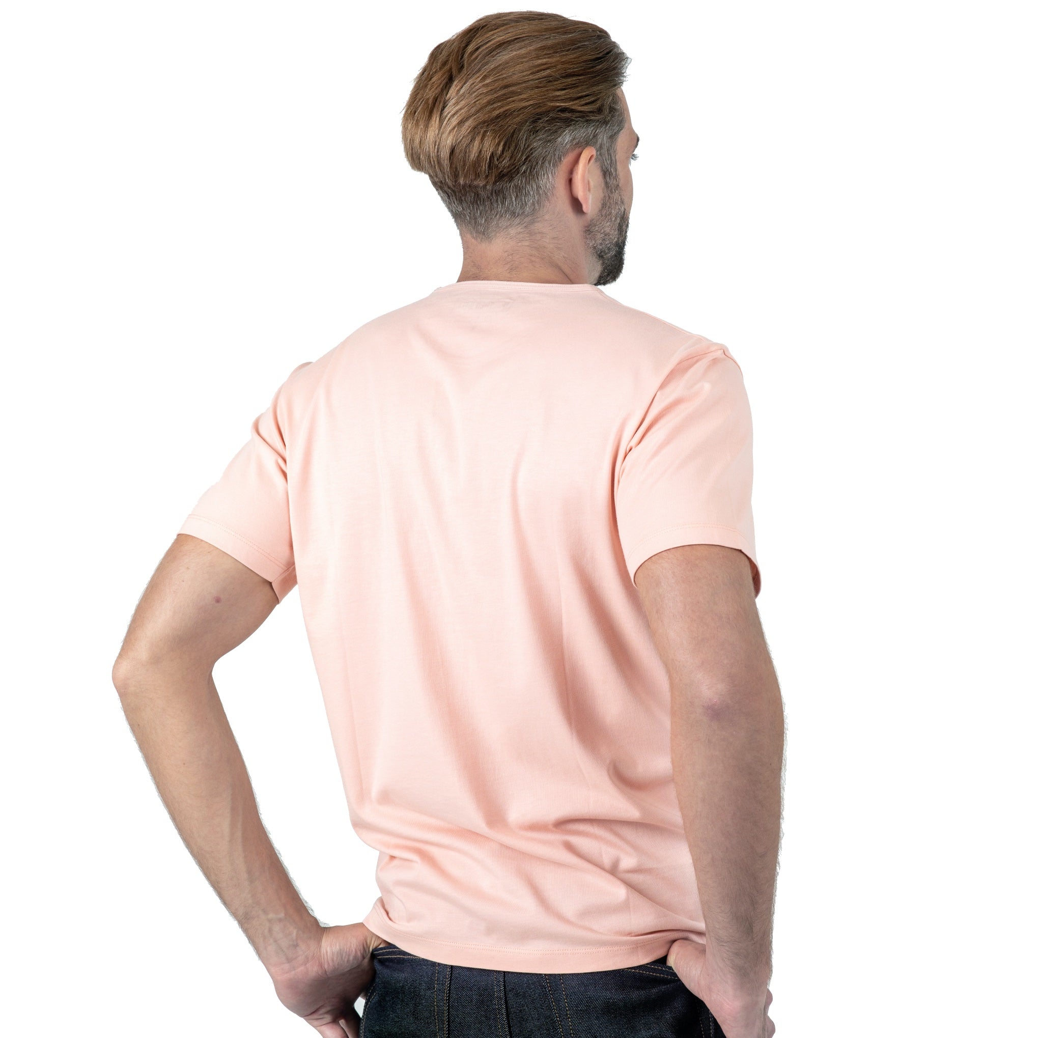 IF THEN WELL | Men's Light Red T-Shirt | 100% Peruvian Pima Cotton