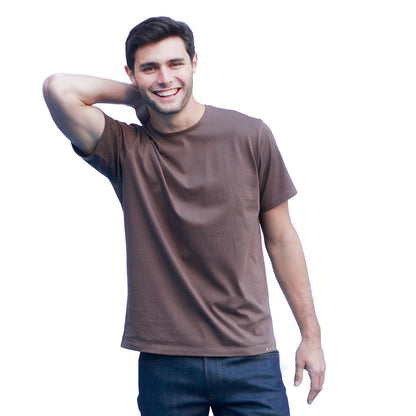 Men's Brown T-shirts Short Sleeve