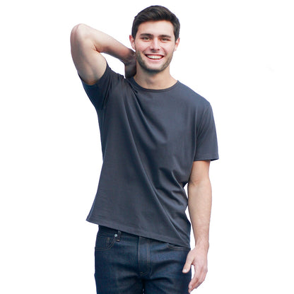 Men's Dark Gray T-shirts Short Sleeve