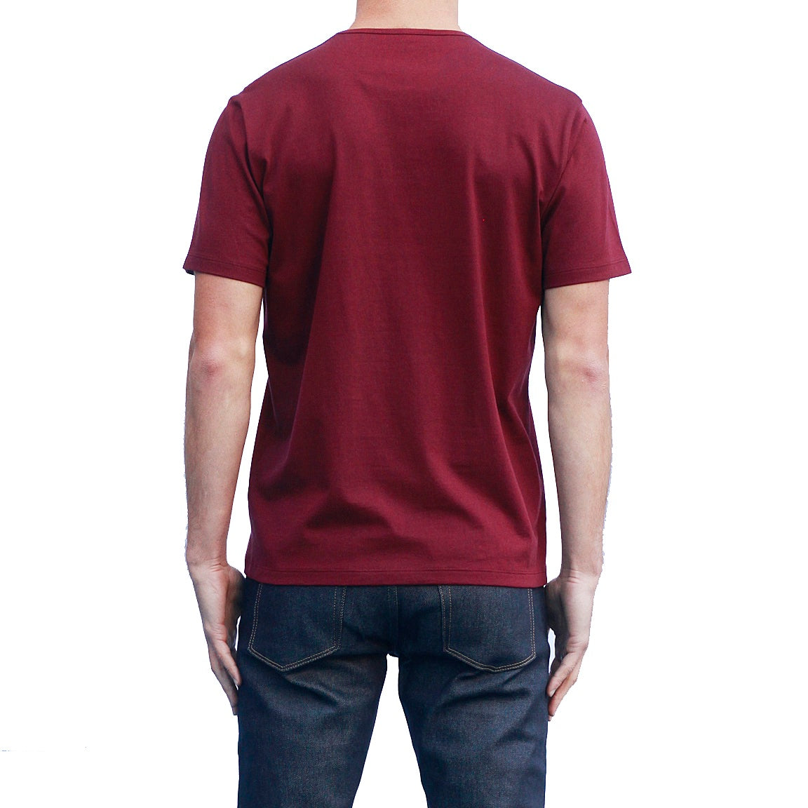 Dark red discount tee