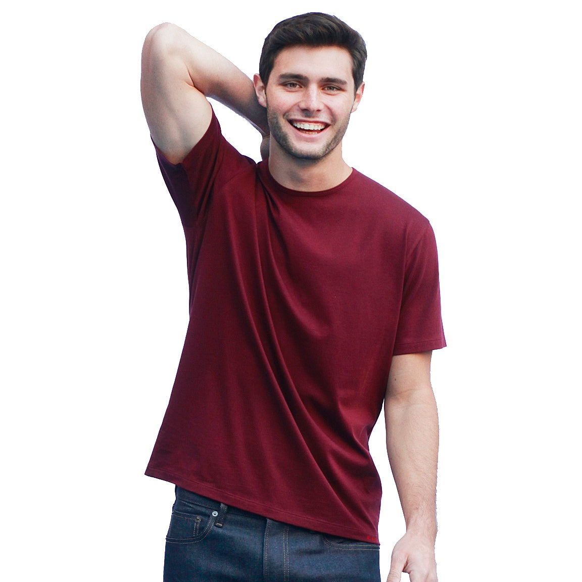 Mauve tand koncert Men's Premium Dark Red T-Shirt | IF…THEN WELL – IF... THEN WELL