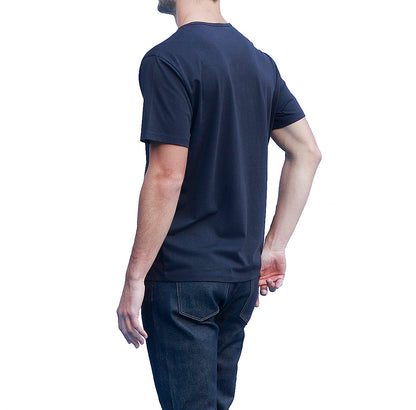 Men's Dark Navy T-shirts Short Sleeve Back View