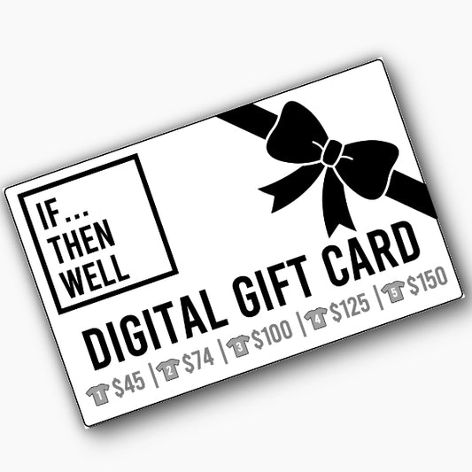 Digital Gift Card Available in 5 Denominations that Equal Cost of T-Shirt Shipped Anywhere in the United States