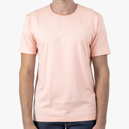 Light Red Short Sleeve Classic Crew T-Shirt 100% Peruvian Pima Cotton