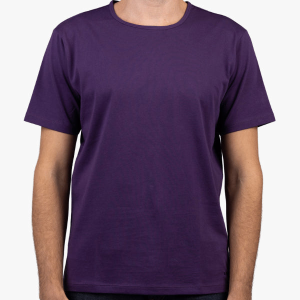 Men's Purple T-shirt Short Sleeve